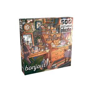 NWT Buffalo Games Bonjour Hideaway Hallow 500 Jigsaw Puzzle Multicolor OS
